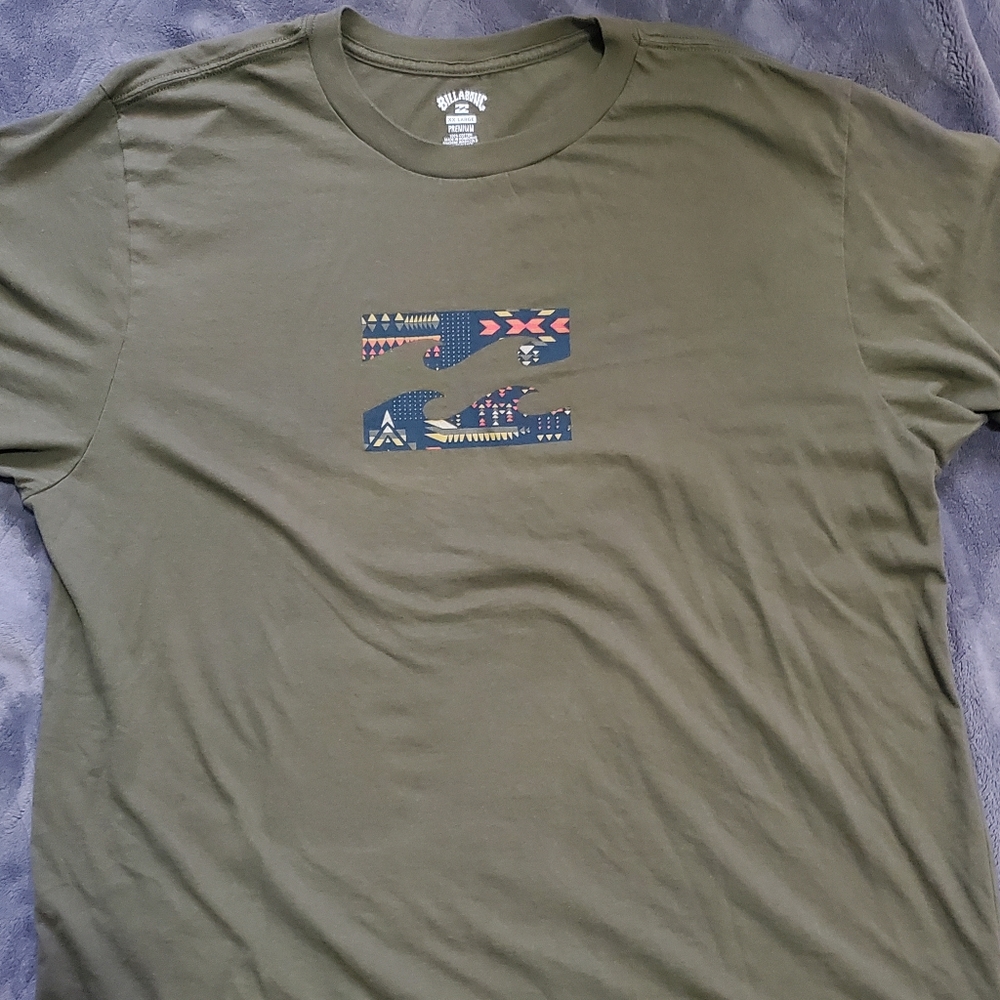Mens olive green 2Xl Billabong shirt